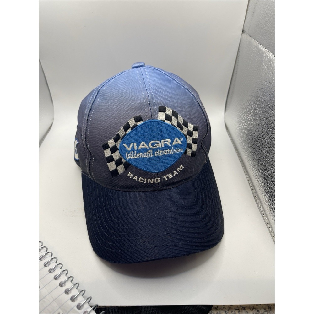 H3 Sportgear  Racing Team Hat Men OSFM Blue Excellent Mark Martin Roush #6